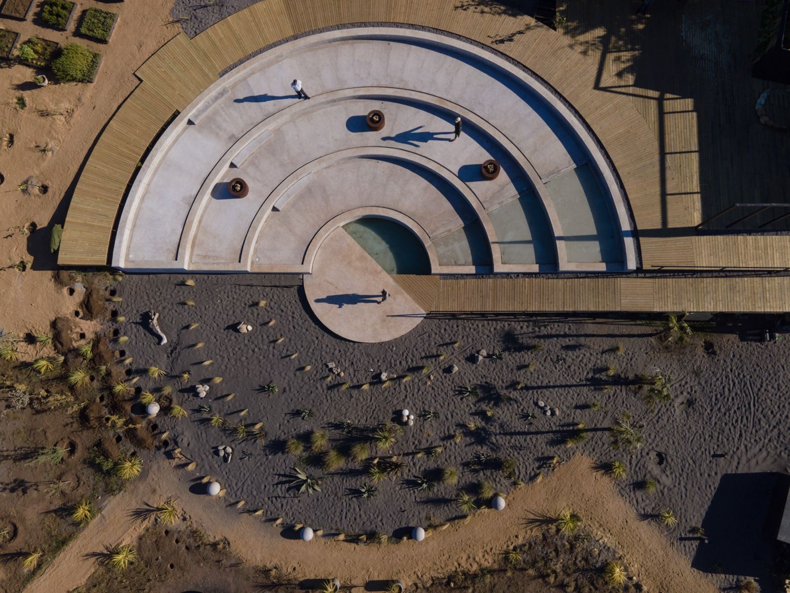 El anfiteatro de Taka visto desde arriba